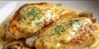 NAJMEKŠA I NAJSOČNIJA PILETINA U KREM SOSU OD GLJIVA 🍗🍄✨Toliko mekana da se topi u ustima