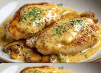 NAJMEKŠA I NAJSOČNIJA PILETINA U KREM SOSU OD GLJIVA 🍗🍄✨Toliko mekana da se topi u ustima