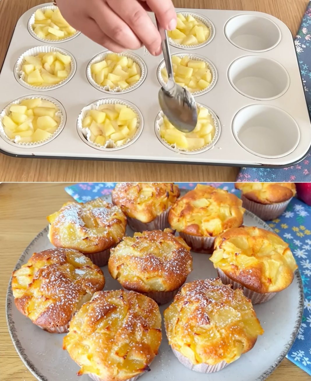 Ako imate 1 jabuku🍎1 jaje i brašno, ovaj desert možete napraviti za 5 minuta!🎄 - featured image