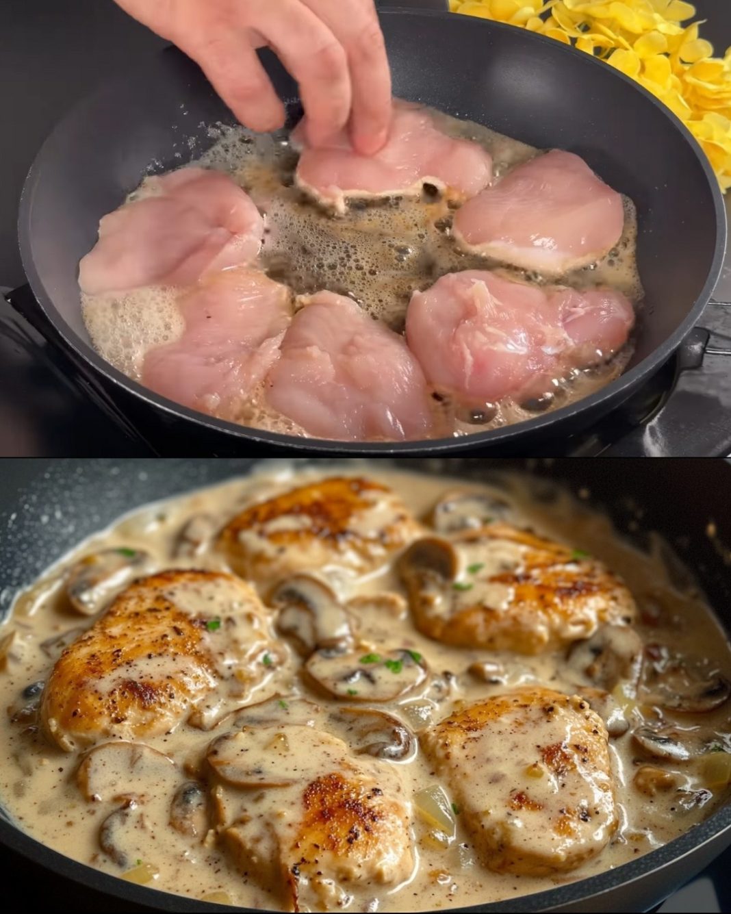 Ovu piletinu s gljivama pravim 3 puta sedmično! 😋 Lako se pravi, a ukus je fantastičan! - featured image