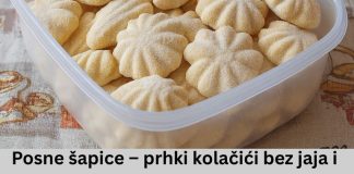 P0SNE ŠAPICE – prhki K0LAČIĆI bez jaja i mleka P0SNE ŠAPICE – prhki K0LAČIĆI bez jaja i mleka - featured image