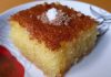 Brz i sočan kolač od griza: Mjera na čašu, bez miksera, za svaki dan! Brz i sočan kolač od griza: Mjera na čašu, bez miksera, za svaki dan! - featured image