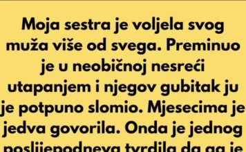 Moja sestra je voljela svog muža više od svega. Preminuo je u neobičnoj nesreći utapanjem i njegov gubitak ju je potpuno slomio…