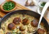 PEČENE ĆUFTE U KREMASTOM SOSU OD ŠAMPINJONA – NEODOLJIVO UKUSNE! 🍽️