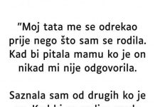 “Otac me se odrekao prije mog rođenja…” “Otac me se odrekao prije mog rođenja…” - featured image