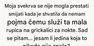 Moja svekrva se nije mogla prestati smijati kada je shvatila čemu služi ova mala rupica… Moja svekrva se nije mogla prestati smijati kada je shvatila čemu služi ova mala rupica… - featured image