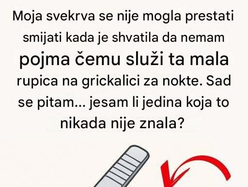 Moja svekrva se nije mogla prestati smijati kada je shvatila čemu služi ova mala rupica… Moja svekrva se nije mogla prestati smijati kada je shvatila čemu služi ova mala rupica… - featured image