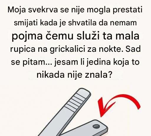 Moja svekrva se nije mogla prestati smijati kada je shvatila čemu služi ova mala rupica… Moja svekrva se nije mogla prestati smijati kada je shvatila čemu služi ova mala rupica… - featured image