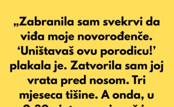 „Zabranila sam svekrvi da viđa moje novorođenče. ‘Uništavaš ovu porodicu!’ plakala je.” „Zabranila sam svekrvi da viđa moje novorođenče. ‘Uništavaš ovu porodicu!’ plakala je.” - featured image