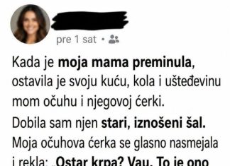 Posle majčine smrti svi su nasledili kuću, automobil i novac, a njoj je ostao samo stari šal: Nekoliko nedelja kasnije saznala je zašto Posle majčine smrti svi su nasledili kuću, automobil i novac, a njoj je ostao samo stari šal: Nekoliko nedelja kasnije saznala je zašto - featured image