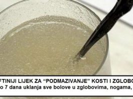 NAJJEFTINIJI LIJEK ZA “PODMAZIVANJE” KOSTI I ZGLOBOVA: Za samo 7 dana uklanja sve bolove u zglobovima, nogama, leđima NAJJEFTINIJI LIJEK ZA “PODMAZIVANJE” KOSTI I ZGLOBOVA: Za samo 7 dana uklanja sve bolove u zglobovima, nogama, leđima - featured image
